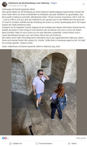 Valencia entdecken mit Krimi Autor Daniel Izquierdo-Hänni